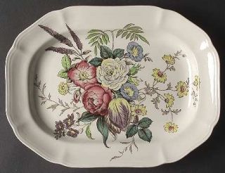 Spode Gainsborough (Marlborough) 10 Oval Serving Platter, Fine China Dinnerware