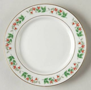 Gibson Designs Christmas Delight Bread & Butter Plate, Fine China Dinnerware   G