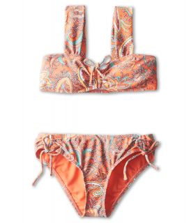 ONeill Kids Daydreamer Tie Front Girls Swimwear Sets (Coral)