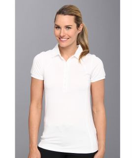 Heather Grey Lolo Polo Womens Short Sleeve Knit (White)
