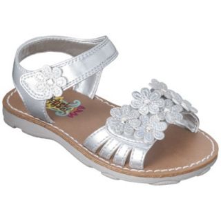 Toddler Girls Rachel Shoes Shea Sandals   Silver 10