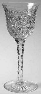 Royal Leerdam   Netherland Romance Wine   Cut Star/Geometric On Bowl, Cut Foot