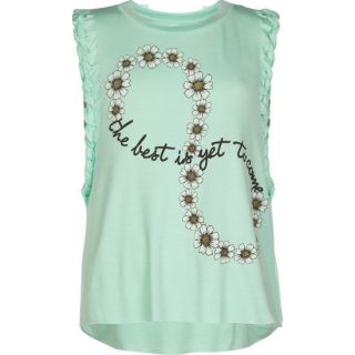 Daisy Infinity Girls Muscle Tank Mint In Sizes Large, X Small, X Larg