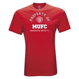 Euro 2012   Manchester United Property of MUFC T Shirt (Red)