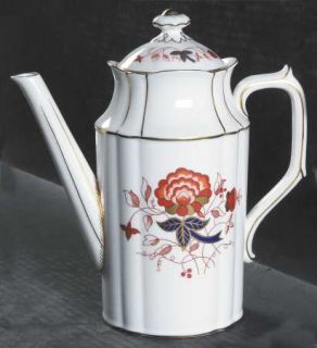 Royal Crown Derby Bali (Ely/Chelsea) Coffee Pot & Lid, Fine China Dinnerware   E