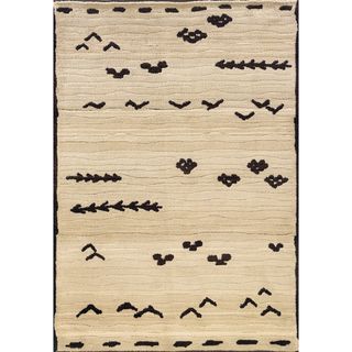 Old World Tribal Ivory/ Brown Area Rug (4 X 59)