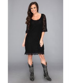 Stetson 8899 Stretch Lace 3/4 Sleeve Dress Womens Dress (Black)
