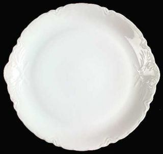 Hutschenreuther Racine (All White) 13 Chop Plate (Round Platter), Fine China Di
