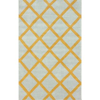 Nuloom Handmade Moroccan Trellis Gold Wool Rug (76 X 96) (GoldPattern AbstractTip We recommend the use of a non skid pad to keep the rug in place on smooth surfaces.All rug sizes are approximate. Due to the difference of monitor colors, some rug colors 