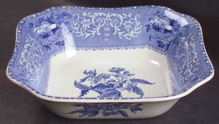 Spode Camilla Blue (Earthenware,Scalloped)  8 Square Vegetable Bowl, Fine China