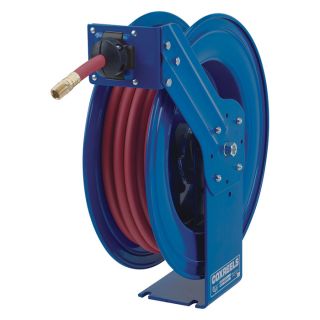 Coxreels SH Series Super Hub Air/Water Hose Reel with Hose   3/8 Inch x 75ft.,