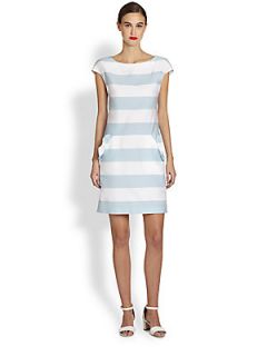 Moschino Cheap And Chic Striped Shift Dress   Blue White