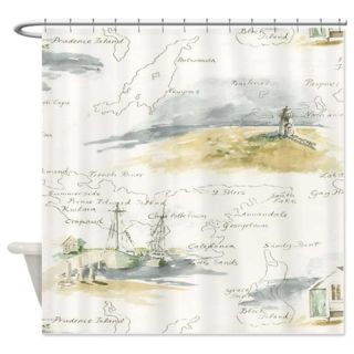  Nautical Chart Shower Curtain  Use code FREECART at Checkout
