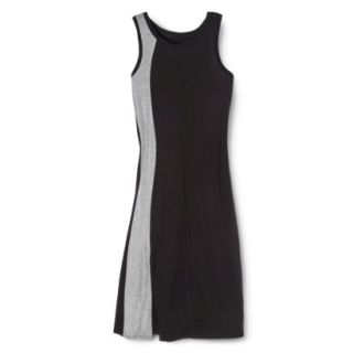 Mossimo Womens Colorblock Midi Dress   Black/Gray XL