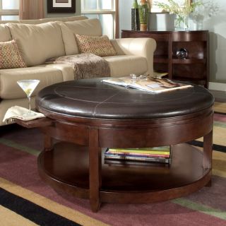 Magnussen T1096 45 Newark Wood Round Coffee Table Multicolor   T1096 45