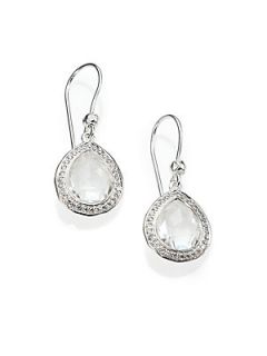 IPPOLITA Diamond, Clear Quartz & Sterling Silver Earrings   Silver