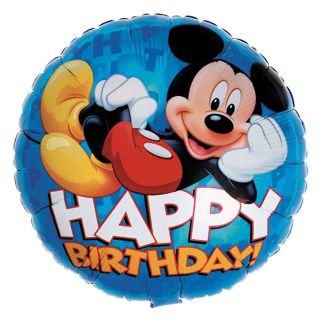 Mickey Happy Birthday Foil Balloon