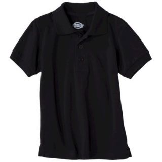 Dickies Boys School Uniform Short Sleeve Pique Polo   Black 6
