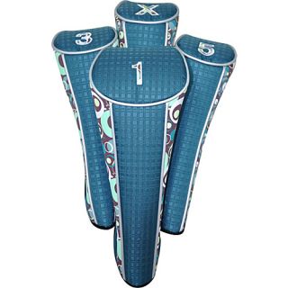 4 Pack Fashion Headcovers  Peacock Green(PEACOCK)   RJ Golf Golf Bags