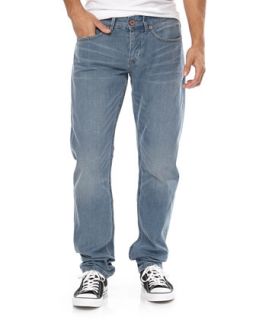 Loose Fit Whiskered Jeans, Malibu