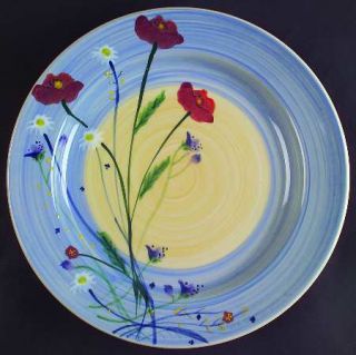 Hartstone Prairie Flower Dinner Plate, Fine China Dinnerware   Daisies & Poppies