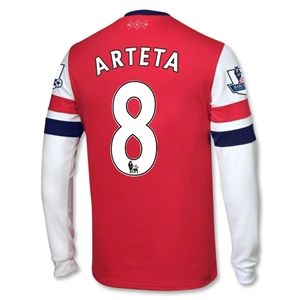 Nike Arsenal 12/14 ARTETA LS Home Soccer Jersey