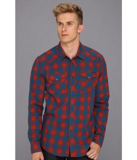 RVCA Stereomoon L/S Woven Shirt Mens Long Sleeve Button Up (Multi)