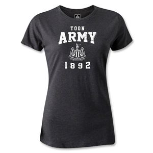 hidden Newcastle United Toon Army Womens T Shirt (Dark Gray)