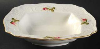 Rosenthal   Continental Ivory Rose 9 Square Vegetable Bowl, Fine China Dinnerwa