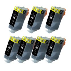 Canon Pgi 220 Black Ink Cartridge (pack Of 7) (remanufactured) (BlackMaximum yield 2,500 pages at 5 percent coverageNon refillableModel PGI 220 Quantity Pack of 7This high quality item has been factory refurbished. Please click on the icon above for mo