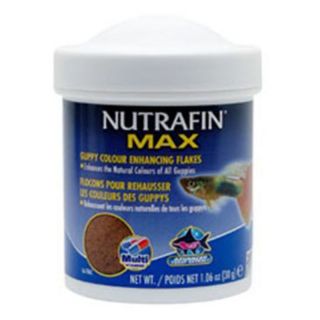 Nutrafin Max Guppy Color Enhancing Flakes   1.06 oz. Multicolor   A6786
