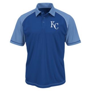 MLB Mens Kansas City Royals Synthetic Polo T Shirt   Blue (M)