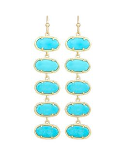 Ives Turquoise Linear Earrings