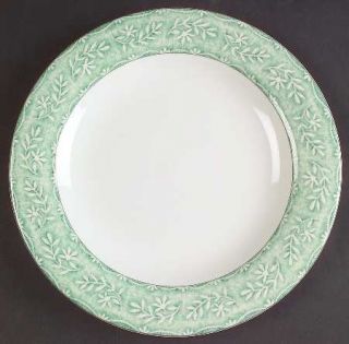 Royal Doulton Linen Leaf Dinner Plate, Fine China Dinnerware   Expression,White