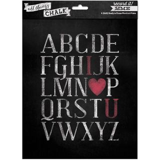 Record It  All Things Chalk Word Art Sheets 8inx10in 6/pkg