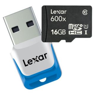 LEXAR 16GB MicroSD 600x w/Reader