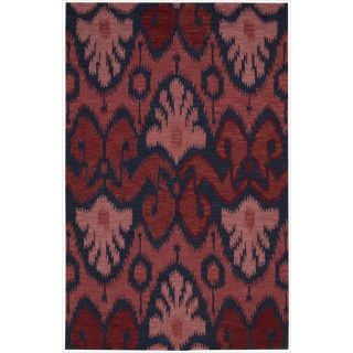 Nourison Hand tufted Siam Red Navy Blue Rug (8 X 106)