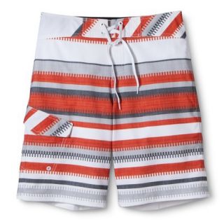 Mossimo Supply Co. Mens 11 Striped Hybrid Short   Ripe Red 38