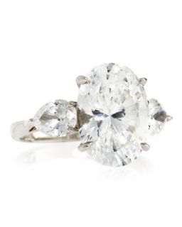 Oval & Pear Cubic Zirconia Ring