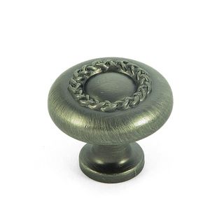 Stone Mill Rope Design Weathered Nickel Cabinet Knobs (pack Of 5)