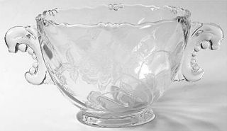 Heisey Heisey Rose Ice Bucket   Stem #5072, Etched  Rose Design