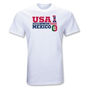 Euro 2012   USA vs Mexico Azteca T Shirt (White)