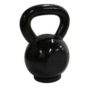 Black Kettlebell 18kg (39.6 Pound) (BlackWeight 18 kilograms (39.6 pound)Dimensions 11 inches long x 7 inches wide x 7 inches high )