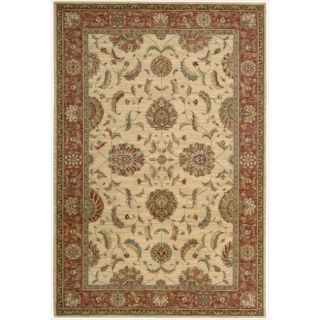 Living Treasures Ivory Red Rug (36 X 56)