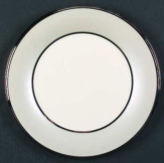 Lenox China Ivory Frost Dinner Plate, Fine China Dinnerware   Beige Band, Platin