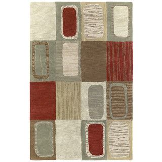 Hand tufted Lawrence Multicolored Dimensions Wool Rug (2 X 3)