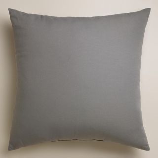 Gray Outdoor Throw  Pillow   World Market