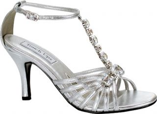 Womens Touch Ups Tabitha   Silver Metallic Ornamented Shoes