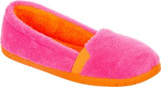 Womens Dearfoams Terry A Line   Paradise Pink Slippers