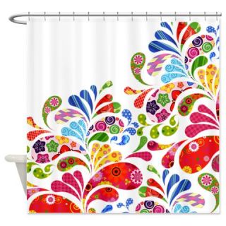  Paisley Floral Shower Curtain  Use code FREECART at Checkout
